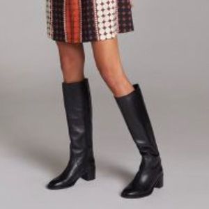 Anthropologie Leather Heeled Boots - Size 10
